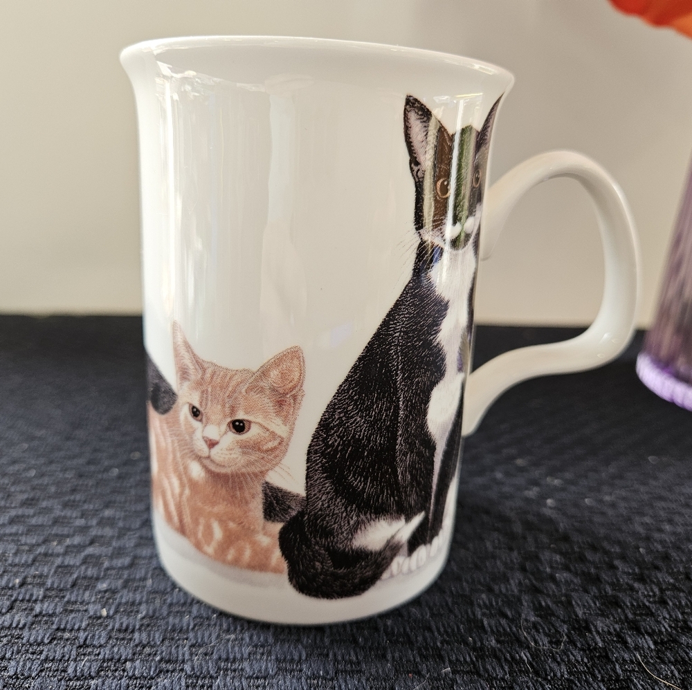 Roy Kirkham fine bone chins England Cat Coffee Mug